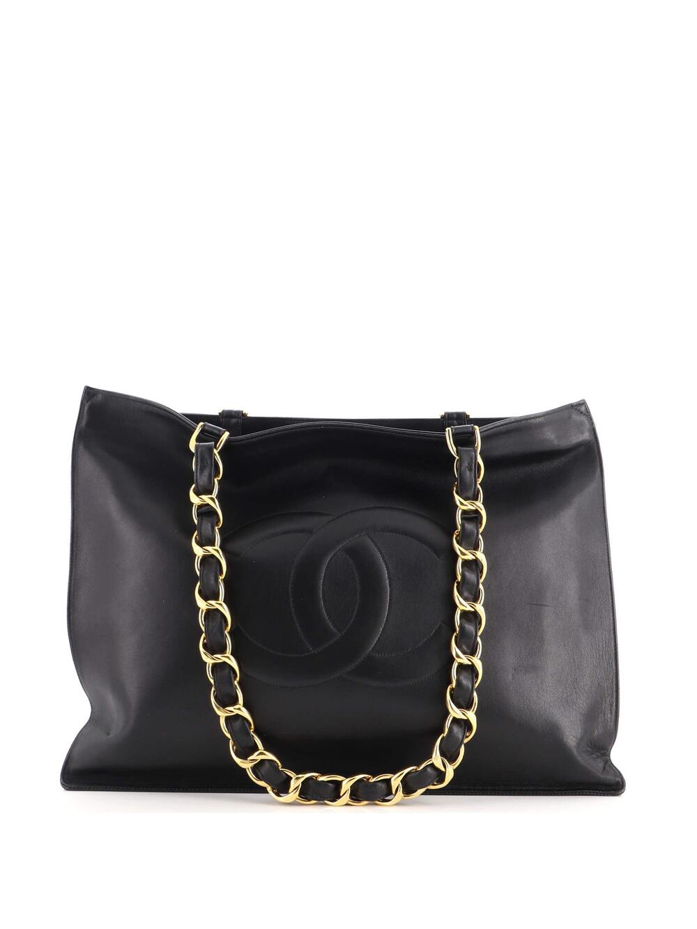 Chanel Vintage Cc Chain Tote Lambskin #323636C40B